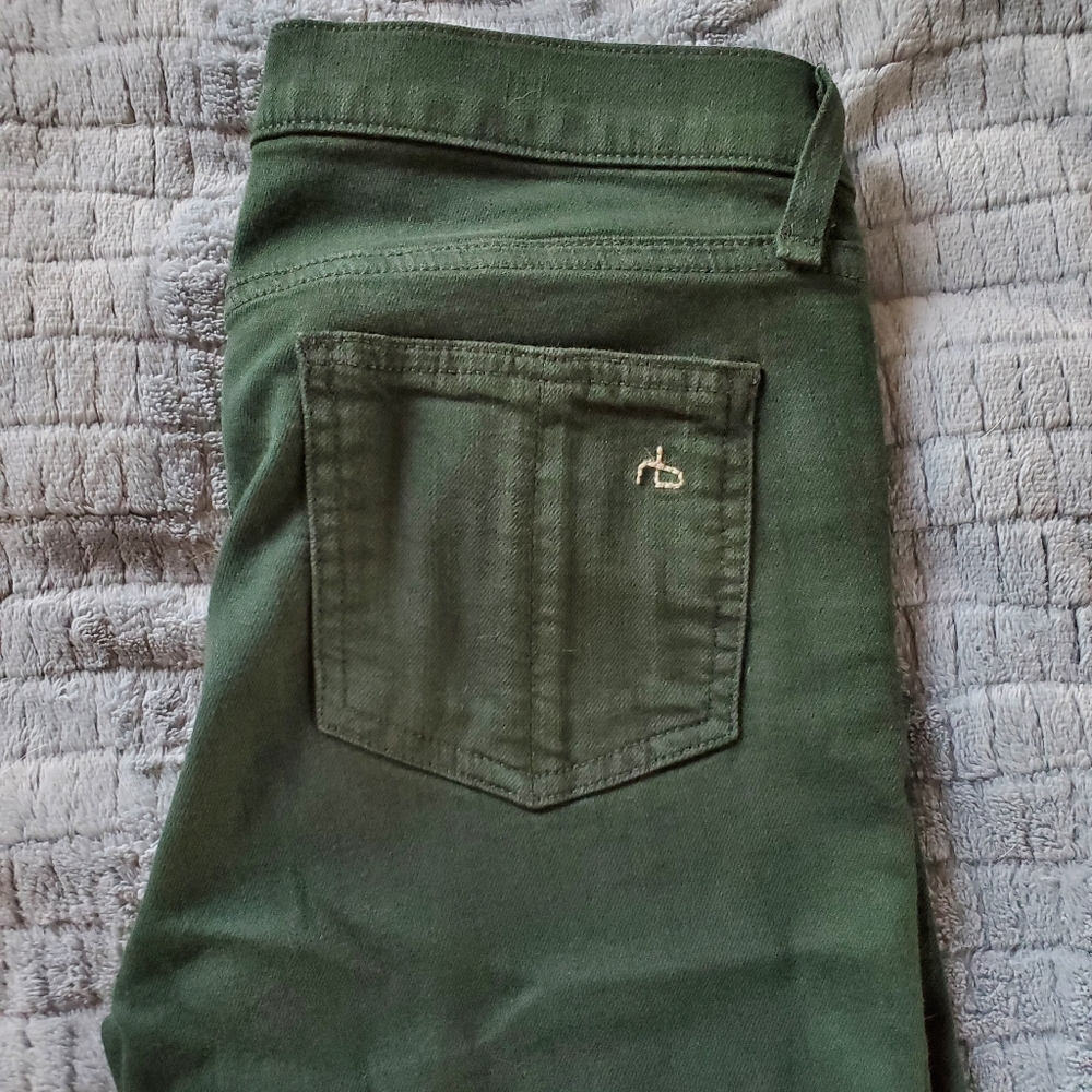 Rag and Bone Jean sz 25 Hunter Green